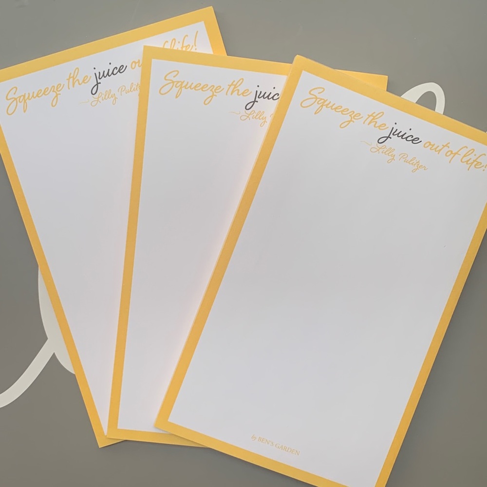 Yellow Lemon Note Pad Set! - Picture 2 of 5
